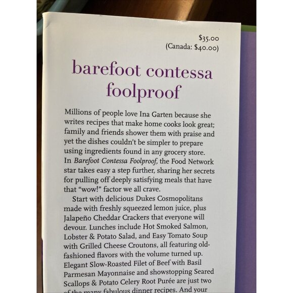 2 Book Lot Barefoot Contessa Cookbooks Foolproof  Family Style 1st Ed Hardcover - Picture 10 of 15